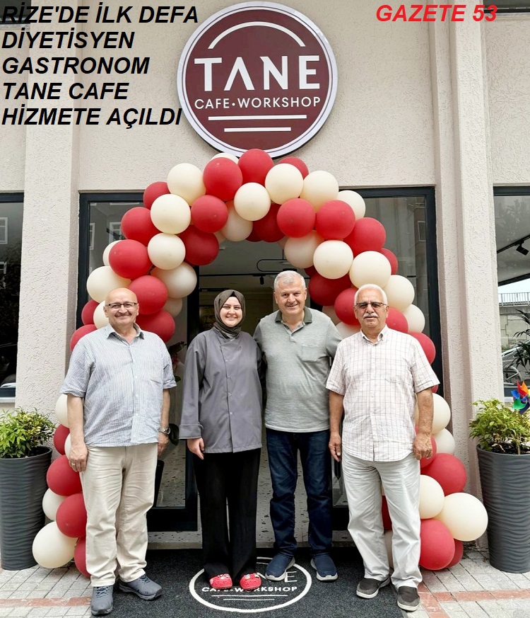 RİZE'DE İLK DEFA DİYETİSYEN GASTRONOM TANE CAFE HİZMETE AÇILDI