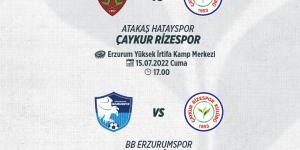 Erzurum Kampı 2. Etap hazırlık maçı programı