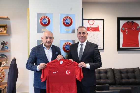 Abdurrahman Dursun, TFF Başkanı Mehmet Büyükekşi’yi Ziyaret Ett