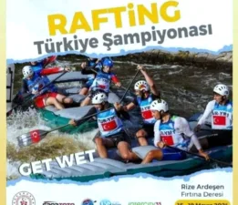 Rafting FedarasyonuTürkiye Şampiyonası yarın Rizenin Ardeşen ilçesi Fırtına Deresi vadisinde başlıyor.